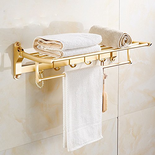 MBYW Portasciugamani Moderno Minimalista Portasciugamani Elegante per Il Bagno di Moda Accessori per Il Bagno, mensola da Bagno Dorata, portasciugamani da Bagno  Adatto per Bagno,Cucina, Ufficio