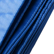 DFREW Heavy Duty Blu Tarp Incatramata Addensare Poliestere Incatramata 100% Impermeabile e Resistente Ai Raggi Uv Premium Quality Cover Pool Tarp per il Campeggio Esterno,4Mx4M,4Mx4M