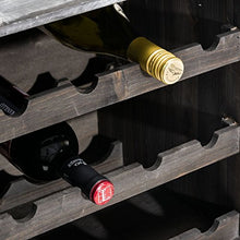 Pureday Vino Rack Vino Scatola Claire impilabile Legno Shabby Chic Circa B36 x T32 x H39 cm - Verde