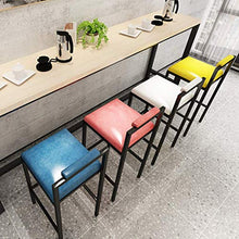 XHCP Bancone da Cucina Sgabelli da Bar Mobili da Soggiorno Sgabelli da Bar con Gambe in Metallo Nero/Schienale Cavo | Seggiolone Casual Imbottito in PU per bancone/Cucina/colazion