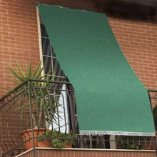 eurostile Tenda da Sole Tinta Unita per Balcone Veranda o Terrazzo con Anelli e Ganci Tessuto Resistente da Esterno Misura cm 145x250 Colore Verde