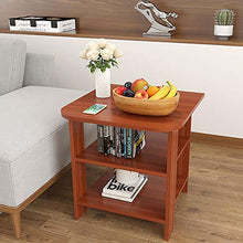 RPLW Robusto Comodini da Notte 3-Livello per Soggiorno Camera,Moderno Comodino Assemblaggio Facile,Versatile Divano Comodino da Letto Tavolo Lampada C4 50x50x60cm(20x20x24in)
