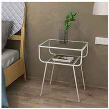RKRZLB Comodino Camera da Letto Cassettiera Moderno con 1 Cassetti Arte del Ferro 19.3x13x23.6inch Cassettiere Cameretta (Color : Black)