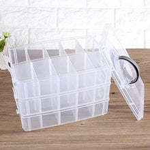 Candeon Scatola portaoggetti - Scatola portaoggetti per Gioielli in plastica Trasparente Scatola per contenitori per contenitori Artigianali
