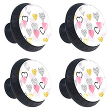 Amore cuore 4 PCS Pomelli per Porta, Pomolo per Mobile, Pomelli per Mobili con Viti, Maniglia per Armadietto, Pomelli per Porta, Pomelli per Cassetti per Porta, Armadio, Cassetto e Credenza