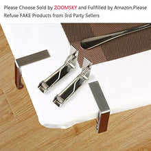 ZoomSky Tovaglia Clips 4 Pezzi Picnic Tovaglietta da Tavolo in Acciaio Inox Morsetti di Copertura Tavolo per la casa della Festa Nuziale della Cucina