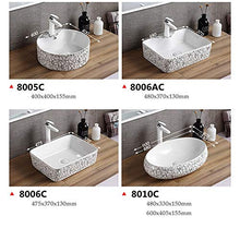 Feixunfan Lavabo Bagno Nordic Semplice in Bianco E Nero A Strisce Armadietto di Vanità Bagno in Ceramica Possono Essere Utilizzati for I Pasti Soggiorno per Il Ristorante Dell'hotel