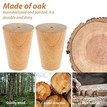WSZMD 4pcs Gambe Mobili in Legno Massello 8 Cm 15 Cm 20 Cm 20cm Cono Inclinato Divano Letto Tavola E Sedia Piedi di Ricambio Piedi in Pendenza, Comodino (Color : 15CM X 4PCS)
