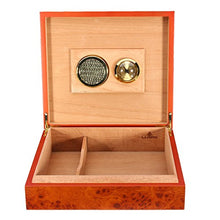 LMIAOM Cassa di Sigaro umidificatore con Scatola di Sigaro Rivestita in Legno di Cedro di conteggi in Cedro Accessori Hardware Strumenti Fai-da-Te