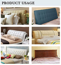 Renbin Copertura Testiera Letto,Fodera di Protezione per Testiera Elastica, Protezione Elastica in Tinta Unita di Design all-Inclusive,#8-150cm