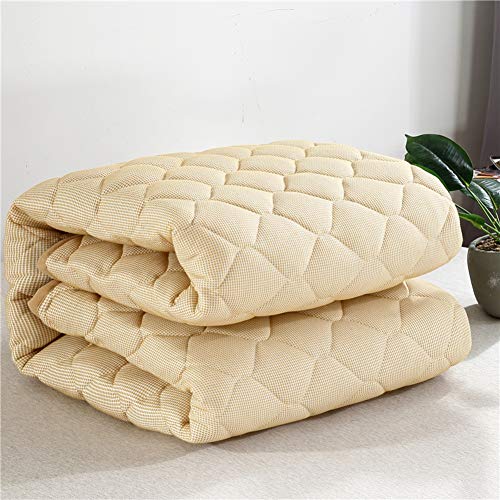JRG Sottile Portatile Doppia Faccia Fodera per Materassi Tatami, Traspirabilità Protettore in Uno Morbido Montato Trapuntato Anallergico Cotone Bed Ground Dormire Mat-a 200x200cm