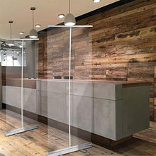 WAWB 80 * 200Cm Parete Divisoria in Plexiglass, Standing Isolamento Barriera Pellicola Trasparente Scudo Protettivo per Distanziamento Sociale