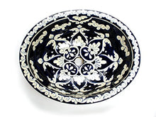 Dolores ovale lavabo ovale con bordo in ceramica Talavera incasso/lavello lavabo dal Messico blu scuro