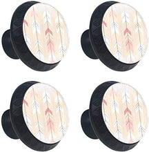 Freccia colorata Pomelli per Porta Set di 4 Pomelli per Mobili Manopole per Cassetti Cucina Armadio Vetro