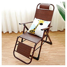 Sywlwxkq Sedia a Sdraio Pieghevole, Sedia in Vimini, Sdraio Pieghevole, Sedia da Giardino reclinabile, sedie a Sdraio, sedie a gravità Zero, Larghezza Super 50 cm, Giardino con Patio sulla