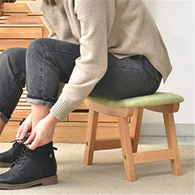 Sgabello Resistente per Soggiorno Semplici mobili for la casa in stile nordico Sgabelli in legno con rivestimento sfoderabile e lavabile in legno Sgabelli bassi Sgabello rotondo Pouf for sedie Sgabell