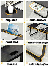 Tavolo computer-Tavolino da Divano-Tavolo da Letto-Tavolino pc Letto-Scrivania Pieghevole-Tavolino Pieghevole da Letto-Tavolo Snack-Tavolo pc