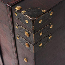 XINGLIEU Baule portaoggetti Marrone, Baule portaoggetti in Legno + truciolato, Tavolo supplementare, 66 x 38 x 40 cm