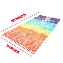 Rainbrow telo da spiaggia, tappetino colorato per picnic, telo da spiaggia, telo da spiaggia, tappetino per yoga, spiaggia, spiaggia, giardino, prato, viaggi, escursionismo, decorazione per la casa