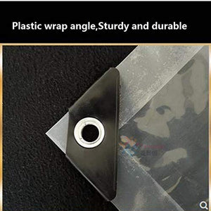 Tela da Vela Trasparente Piante Antipioggia Panno Capanno Balcone Impermeabile incatramata Auto Camion Tarp Visibile (Color : Clear, Size : 2X2m)