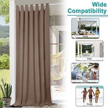 Desinding Tabella Tenda Impermeabile all'aperto Top Thermal Isolato Blackout Blackout Drape per Patio Giardino Anteriore Portico Gazebo Tende da Esterno (Color : Khaki)