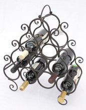 DanDiBo Scaffale Vino JC130060 in Metallo per 10 Bottiglie Porta Bottiglie 52cm Scaffale Bottiglie