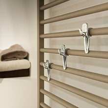 Set 5 pezzi Scaldasciugamani - Gancio Scaldasalviette Universale Portasciugamani per Asciugamani da bagno - colore bianco