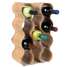 Wine Rack 4 Livello 14 portabottiglie cantinetta Legno di bambù Wine Storage Rack Cantinetta Portabottiglie in Bambù per 14 Bottiglie Portabottiglie di vino for Home Bar controsoffitto Decorazione