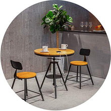 LWW Sgabello, Sgabelli Tavolo da Pranzo 3 Pezzi Rustic Colazione Bistro Bar Tavolo con 2 Sedie per la Cucina e Ristorante