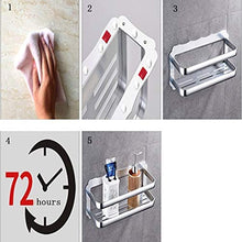 AINIYF Bagno Bagno Doccia Mensola Organizzatore Parete di Alluminio dello Spazio Punch Colla Libera recinto di Scarico (Formato: # 1-50x12.7x6.5cm)