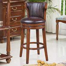 HYY-YY Moderno Bar Sgabelli Set Bars Cucina Contatori caffè Decorazione del Salone Retro Bar Sgabelli Classico Bar in Legno Sedia Girevole Bar Sedia con Schienale Vestito da Cucina e casa Sgabelli