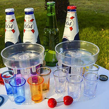 SXZZ Dispensatore in Vetro da 6 Modi, Distributore di Cocktail Bar, Portabicchieri in Vetro Porta in Vetro, Distributore di Titoli A Barre Multiple, Distributore di Giochi per Feste,Bianca