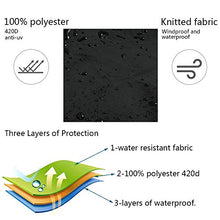 ZhongYeYuanDianZiKeJi 1PCS Sdraio da Esterni, coperture mobili da Giardino in Rattan per Lettino Prendisole Impermeabile Nero 2.08 m x 0.76 m x 0.41 - 0.79 m/2,1 x 0,8 m x 1.34 - 0,8 m
