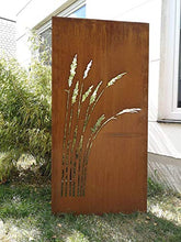 Zen Man 031912-4C - Parete in acciaio Corten da giardino, 2 mm, larghezza 75 x altezza 180 cm, peso 20 kg