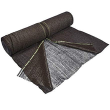 HaGa® - Rete ombreggiante, protezione solare, protezione da sguardi indiscreti, 60% 3 m x 50 m, marrone