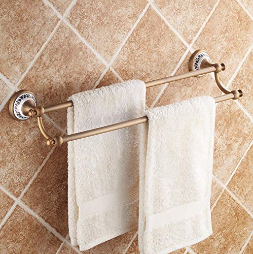 MBYW portasciugamani Moderno Accessori da Bagno, Accessori da Bagno in Porcellana Blu Antico e Rame Bianco, pendagli in Porcellana Blu e Bianca, portasciugamani, portasciugamani
