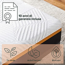 Zinus Cooling Copper Adaptive Materasso Ibrido a Molle Insacchettate, 80 X 190 cm, Altezza 25 cm, Materasso in una Confezione, Traspirante, L'Isolamento del Movimento, Certificato Oeko-Tex