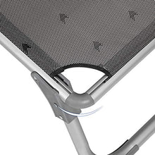 SONGMICS Lettino Prendisole, Sdraio Pieghevole, con Parasole e Schienale Reclinabile, Leggero, 55 x 193 x 31 cm, Max Portata 150 kg, per Giardino Terrazzo Balcone, Motivo Uccelli, Grigio Scuro GCB19BG