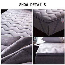 zyl Materasso Tatami Futon Portatile Giapponese Materasso Addensato per Studenti Materasso Resistente e Morbido Antiscivolo Materasso Peluche Usato per Yoga Meditazione Campeggio Grigio 150x200c