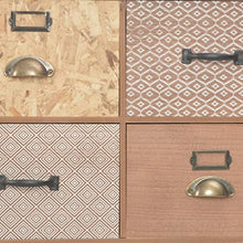 vidaXL Credenza con 5 Cassetti Decorativa in MDF Elegante Robusta Moderna Armadietto Cassettiera in MDF Marrone 60x30x78 cm