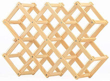 ZEH Portabocchiaia per Vino Portabomestica in Legno, portabici Pieghevole, portabici Verticale, 10 Scomparti, Single deposito Vino FACAI