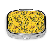 Scatola quadrata per pillole medicinali Monkey World Reportable giallo moda pillola organizzatore viaggio pillole dispenser per vitamine integratori