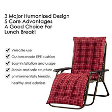 Yongirl - Cuscino per chaise longue per interni ed esterni, cuscino per sedia a sdraio a gravità zero, cuscino per sedia a sdraio e patio, spesso imbottito, per spiaggia, giardino, cortile