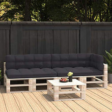 Tidyard Set 5 pz Cuscini per Divano Pallet a 4 Posti Imbottiti da Giardino Esterno,Cuscino Imbottito per Divani da Giardino Esterno,Cuscini per Mobili da Giardino,Cuscini Divano,Cuscini Pallet
