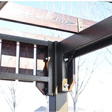 HLZY Gazebo da Giardino Gazebo for Patios, all'aperto Cortile Padiglione con Culla, UVA Rack con Tavolo e sedie, Giardino Gazebo for Patio Giardino Bar a Bordo Tettoia da Esterno