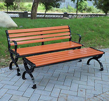 GUARD Panchina da Giardino All'aperto, Panchina 3 Posti Resistente alle Intemperie con/Senza Schienale, Struttura in Metallo E Acciaio E Sedile in WPC Anticorrosivo