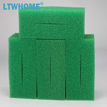 LTWHOME - Schiuma di filtro grosso verde di ricambio adatto per Oase Biotec 12 56739 (confezione da 4)