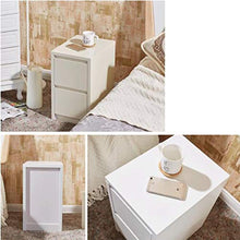 AINIYF Comodino in Legno massello Armadietto Stretto Armadietto Comodino Armadietto a Pavimento Divano Laterale (Dimensioni: 39x30x53cm) (Color : Milky White)
