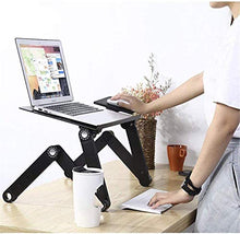 Tavolo da picnic all'aperto Scrivania Laptop, Stand tavola portatile pieghevole in lega, supporto per laptop regolabile in altezza per divano letto e divano, ad altezza regolabile a 48cm Scrivania per