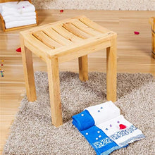 HYYDP Bagno Sgabello Bagno Anti-corrosione Antiscivolo Sicurezza Comfort Bath Chair Makeup Pediluvio Cambia Scarpe Sgabello Anziani/portatori di Handicap/Gravidanza in Legno massello Sgabello da b